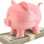 piggybank keep calm and save money