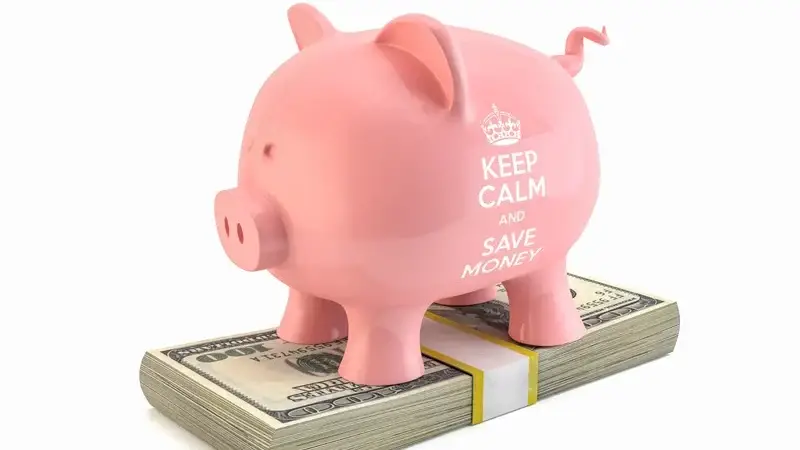 piggybank keep calm and save money