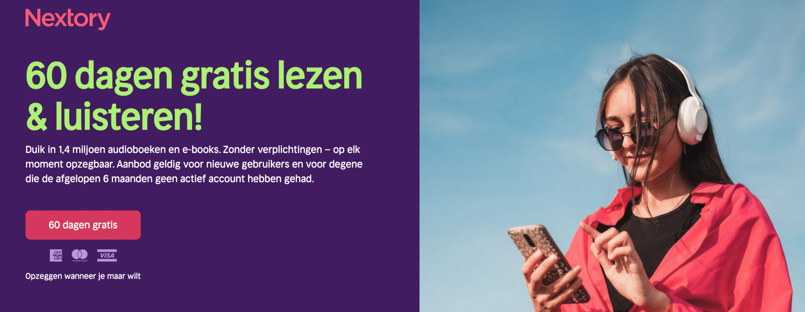 Nextory luisterboeken en ebooks